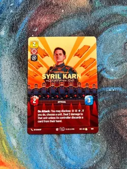 Star Wars: Unlimited - Syril Karn - PRESTIGE Card (1/2) - Image 1