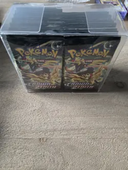 36 x CROWN ZENITH Sealed BOOSTER PACKS With Case 10 Pokemon Cards Per Pack - Image 1