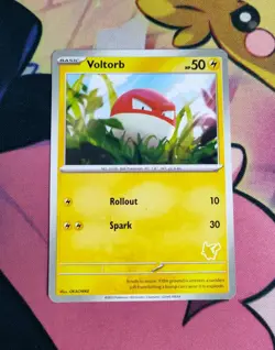 Voltorb My First Battle Pikachu Stamped Pokemon Card - Image 1