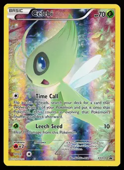 Celebi XY111 Holo Full Art Black Star Promo Pokemon Card - Image 1