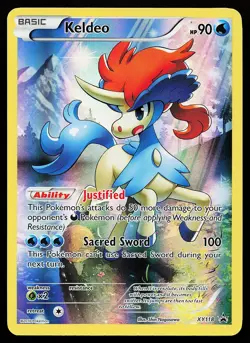 Keldeo XY118 Holo Full Art Black Star Promo Pokemon Card - Image 1