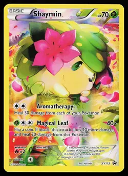 Shaymin XY115 Holo Full Art Black Star Promo Pokemon Card - Image 1