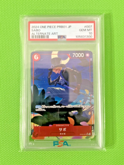 2024 ONE PIECE JPN PRB01-PREMIUM BOOSTER ONE PIECE CARD THE BEST SABO PSA 10 - Image 1