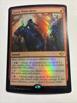 Great Train Heist - Prerelease Cards Foil MTG Plus Bonus Rare!!! - Image 1