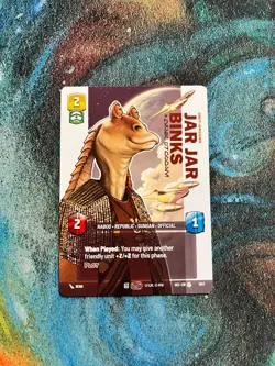 Star Wars: Unlimited - Jar Jar Binks - PRESTIGE Card - Image 1