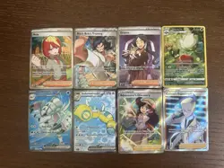 Pokemon TCG Full Art Trainer/Ultra Rare Lot Of 8 Cards All NM/M - Image 1