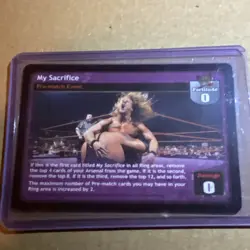 WWE Raw Deal CCG My Sacrifice Pre-match Event World Wrestling Entertainment Card - Image 1