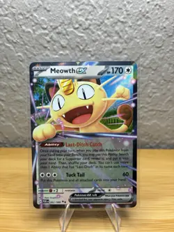 Pokemon TCG Meowth EX Holo Rare Card 062/088 English Perfect Order - Image 1