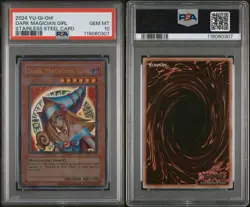 2024 Yu-Gi-Oh! - Dark Magician Girl : Stainless Steel Card Exclusive - PSA 10 - Image 3