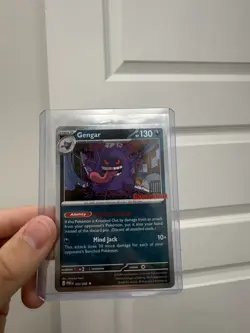 Pokemon Gengar Promo Holo Card GameStop Exclusive SWIRL MINT CONDITION BRAND NEW - Image 2
