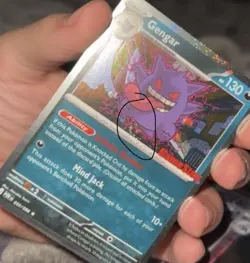 Pokemon Gengar Promo Holo Card GameStop Exclusive SWIRL MINT CONDITION BRAND NEW - Image 5