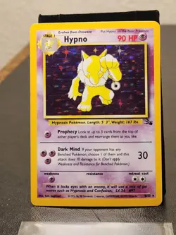 Fossil Hypno Holo Rare 8/62 WOTC Vintage Pokemon Card Tcg Card Trade Collect - Image 1