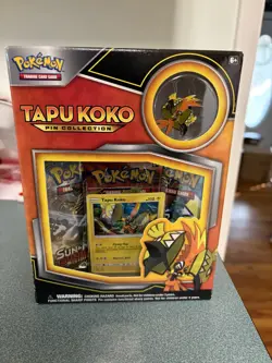 Pokemon Tapu Koko Pin Collection Sun & Moon Guardians Rising Kit Promo Foil Card - Image 1