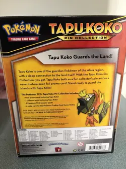 Pokemon Tapu Koko Pin Collection Sun & Moon Guardians Rising Kit Promo Foil Card - Image 2