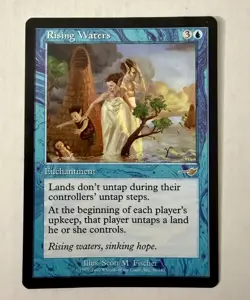 Rising Waters Magic the Gathering MTG Card Nemesis MP Very Good Condition!!! - Image 1