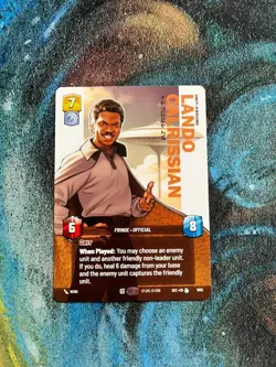 Star Wars: Unlimited - Lando Calrissian - Trust Me - PRESTIGE Card (1/2) - Image 1