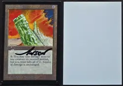 SIGNED MtG Magic A Maddocks _ Beta CE _ Artist Proof _ JADE MONOLITH _ MP 1/50! - Image 1