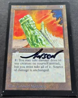 SIGNED MtG Magic A Maddocks _ Beta CE _ Artist Proof _ JADE MONOLITH _ MP 1/50! - Image 3
