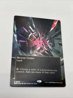 Meteor Crater Borderless Foil Edge of Eternities NM/LP - Image 1