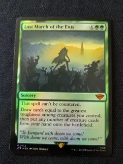 MTG - Last March of the Ents FOIL - LOTR Tales of Middle Earth - LP Mythic #172 - Image 1