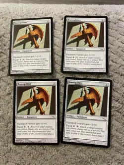 Bonesplitter x4 Mirrodin Magic the Gathering MTG - Image 1