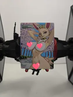 MTG, Forest, Jolteon, Pokemon, Waifu, Alter, Hand Painted by BAZAYO 18+ - Image 1