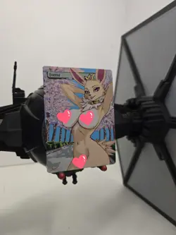 MTG, Forest, Jolteon, Pokemon, Waifu, Alter, Hand Painted by BAZAYO 18+ - Image 3