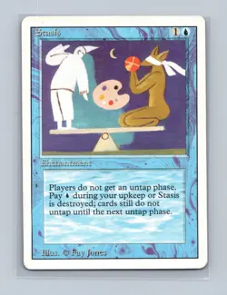 Stasis Rare Revised Edition Magic: The Gathering Heavily Played - Image 1