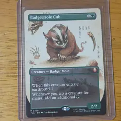 Magic: The Gathering Badgermole Cub Borderless Avatar EN 0326 - Image 3