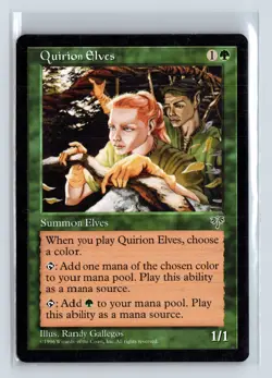 QUIRION ELVES - MTG Magic the Gathering Card - Mirage - Common - Image 1