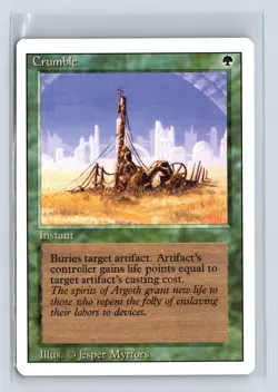 CRUMBLE - MTG Magic the Gathering Card - Revised - Uncommon - Image 1