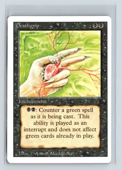 DEATHGRIP - MTG Magic the Gathering Card - Revised - Uncommon - Image 1