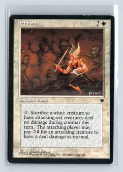 HEROISM - MTG Magic the Gathering Card - Fallen Empires - Uncommon - Image 1