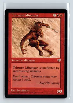 TALRUUM MINOTAUR - MTG Magic the Gathering Card - Mirage - Common - Image 1