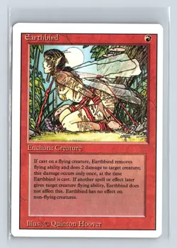 EARTHBIND - MTG Magic the Gathering Card - Revised - Common - Image 1