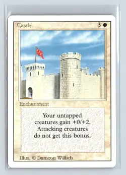 CASTLE - MTG Magic the Gathering Card - Revised - Uncommon - Image 1