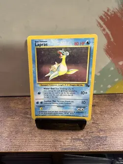 Pokemon TCG Lapras Fossil Holo Unlimited Rare Card 10/62 - Image 1