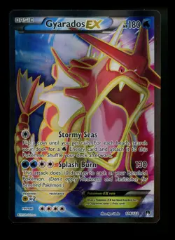 Gyarados EX 114/122 XY Breakpoint 2016 Full Art Holo Rare SHINY Pokemon Card TCG - Image 1