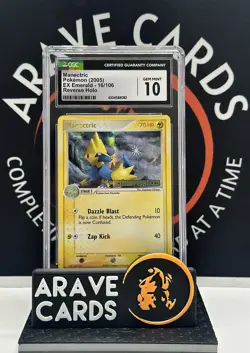 CGC 10 GEM MINT Manectric Reverse Holo 16/106 EX Emerald Pokemon Card POP 9 💎 - Image 1