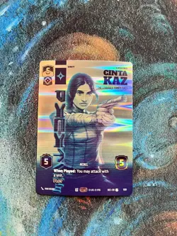 Star Wars: Unlimited - Cinta Kaz - PRESTIGE FOIL Card (1/2) - Image 1