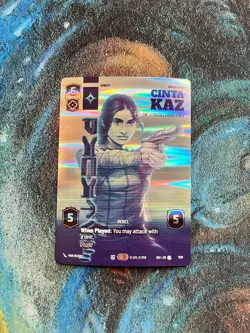Star Wars: Unlimited - Cinta Kaz - PRESTIGE FOIL Card (2/2) - Image 1