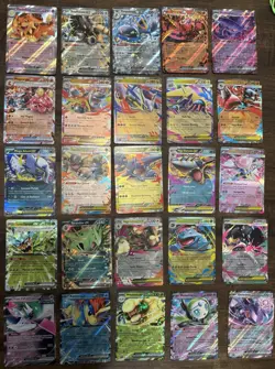Pokemon 25 Card Lot ex Double Rare Lots of Megas Phantasmal Mega Evolutions base - Image 1