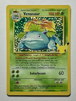 Venusaur 15/102 (NM) Holo Rare Sword & Shield: Celebrations 2020 Pokemon Card - Image 1