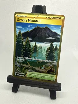 Gravity Mountain Gold Hyper Rare 250/191 Pokemon Card - SV08: SSP - NM - Image 2