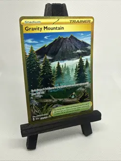Gravity Mountain Gold Hyper Rare 250/191 Pokemon Card - SV08: SSP - NM - Image 4
