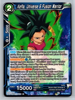 Kefla Universe 6 Fusion Warrior BT15-048 R Dragon Ball Super Card Game Rare - Image 1