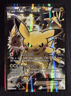 Pikachu EX XY124 - Black Star Promo 2016 Generations - Pokemon TCG Card NM-LP - Image 1