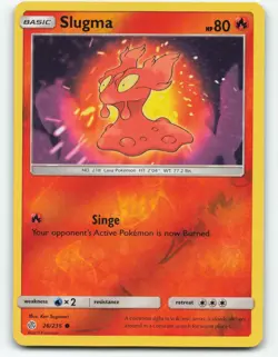 Slugma 26/236 Reverse Holo Pokemon card - Image 1