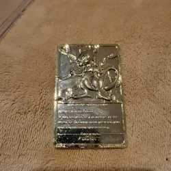 1999 Pokemon Burger King 23K Gold Plated Mewtwo Card - LOOSE / NO CASE - Image 4