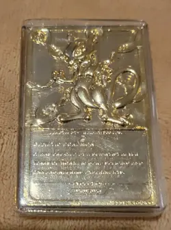 1999 Pokemon Burger King 23K Gold Plated Mewtwo Card - LOOSE / NO CASE - Image 5